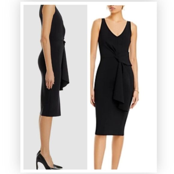 Chiara Boni La Petite Robe Yoko Twist Front Dress  NWT 44/M $695 - Picture 1 of 5